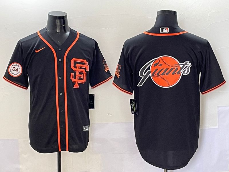 Men San Francisco Giants Blank Black Game 2025 Nike MLB Jersey style 10